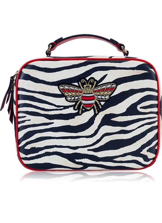 ZEBRA PRINT TRAVEL BAG 